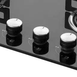 KAFF NE 4B 60 GF Tempered Glass Top 4 Burner Automatic Electric Hob (Enamelled Matt Finish Grills, Black) image 5