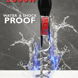 sanfi BLACK 2000W SHOCKPROOF IMMERSION HEATER ROD 2000 W Shock Proof Immersion Heater Rod image 2