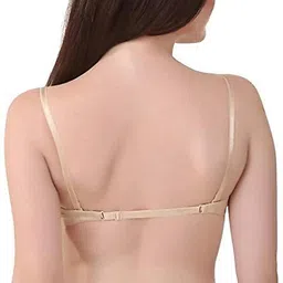 brachy Women's Poly Cotton Padded Wired T-Shirt, Multiway, Seamless, Push-Up Bra (BCA_FOPPAB6_34B_Nude_Nude_34B) image 3