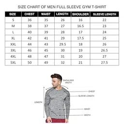 CHKOKKO Men Regular Fit Plus Size Full Sleeve Round Neck Dry Fit Sports T-Shirt image 2
