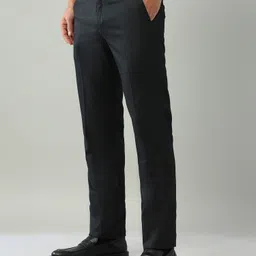 arrow Men Regular Fit Black Polyester Trousers image 4