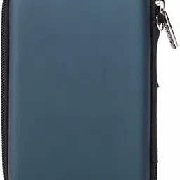 avb Pouch for Seagate Backup Plus Slim 2 TB External Hard Disk Drive ( Casing Case Cover ) Blue Flower Design Premium Cover image 4