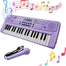 just97 Keyboard Piano, 37 Keys Piano Keyboard for Kids P52 Key Piano Keyboard with Mic & Charger PURP2 Analog Portable Keyboard-picture-13