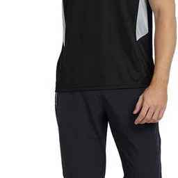 ftx Pack of 2 Men Solid Round Neck Polyester Red, Black T-Shirt image 4