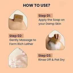 heteoksha Sandal Wood And Saffron Soap For Glowing & Refreshing Skin image 4