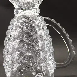 mdnsho Pineapple Shape Water and Juice Jug Glass Set for Dining Table (1.5L,250ml) Jug Glass Set image 5