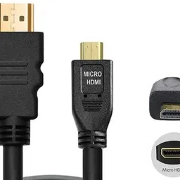 GIPTIP HDMI Cable 0.9 m Micro HDMI to HDMI Cable 1080p 4K Resolution High Speed (Cannot use with Mobile)-picture-11