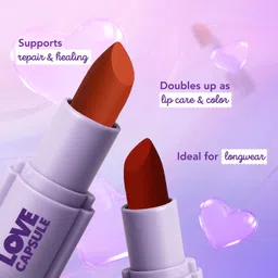 blue heaven Love Capsule Powder Matte Lipstick |Passion Brown, 4gm image 2