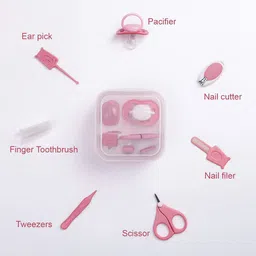 Baby Grooming Kit 7 Pcs | Nail Cutter, Scissors, Tweezer, Filer & Pacifier-image-18