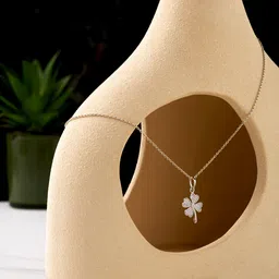 pratham Silver Cubic Zirconia Sterling Silver Pendant image 2