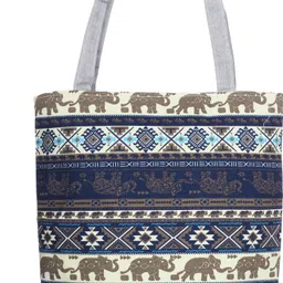 leather land Women Grey, Blue Tote-picture-21