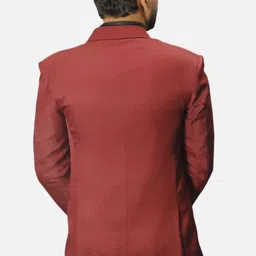 gargian master cut Men Solid Single Breasted Wedding Blazer image 2