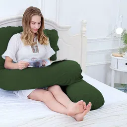 mom's moon Microfibre Pregnancy Pillow Pack of 1 Solid 2nd Generation Full Size U Shaped Pillow-picture-28