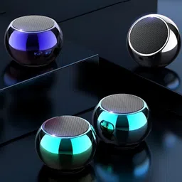 Wolcentra Ultra Mini Wireless Bluetooth Speaker Heavy Metal Electroplating Round Speaker 12 W Bluetooth Laptop/Desktop Speaker-image-77