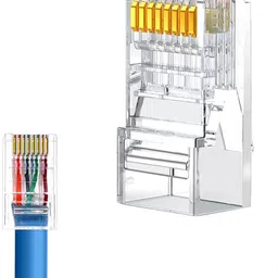 Civon Pack of 100 Cat6 Cat5e RJ45 Ethernet Connector LAN Cable Crimp Lan Adapter-picture-28
