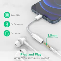 PARANDIVTECH Multicolor High Quality Lightning to 3.5 mm Jack Audio Connector, Headphones Jack Converter Phone Converter image 2