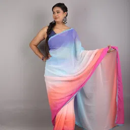 keshia Printed Daily Wear Georgette Saree image 3