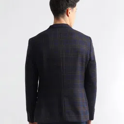 arrow Men Checkered Single Breasted Formal Blazer image 3