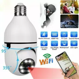 SROPX HD 360° Bulb Camera – Motion Alert & Night Vision for Home Safety Security Camera-image-4