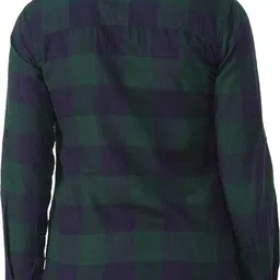 campus sutra Women Regular Fit Checkered Spread Collar Casual Shirt image 4