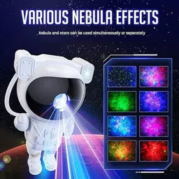 kanvika Astronaut Galaxy Star Projector Lamp 360° Rotating LED Night Light (22.5 cm) Night Lamp image 2