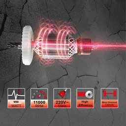 powertuff PT-8802 Angle Grinder image 4