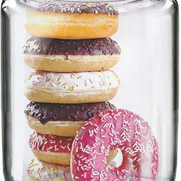 coozico Glass Cookie Jar - 1000 ml-picture-22
