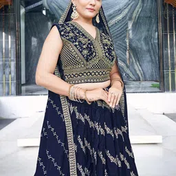 Chandbaali Embroidered Sequined Ready to Wear Lehenga & Blouse With Dupatta image 5