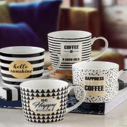 roxx Bone China Tea & Coffee Mug (Set of 4pcs) image 1