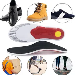 delidge Premium Orthotic Gel High Arch Support Insoles Gel Pad 3D Arch Support Flat Feet Women Men orthopedic Foot pain Unisex (Large) PU Foam Arch Orthotic Shoe Insole image 3