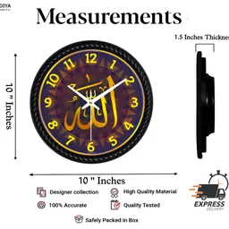 dudiya crafts Analog 25 cm X 25 cm Wall Clock image 3