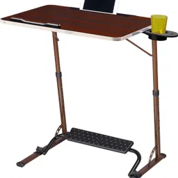 table magic XL Pro Mahogany Multipurpose All-in-One Laptop Engineered Wood Computer Desk image 4