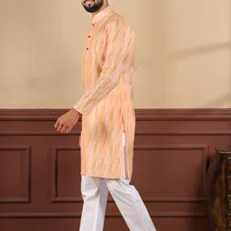 koshin Men Pure Linen Kurta Pyjama Set image 4