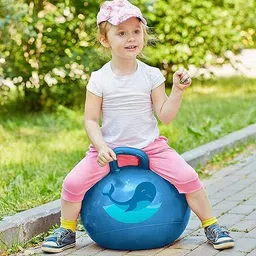 wishbone HOP BALL 45CM Kids Jumping Hopping Inflatable Sit and Bounce Rubber Hop Ball image 1