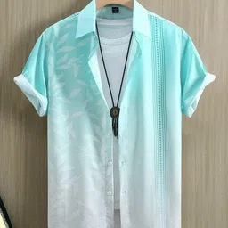 indicare Men Super Slim, Regular, Slim Fit Printed Cut Away Collar Casual Shirt-picture-23