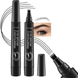 kruziva Black Waterproof Eyebrow Pencil, 4 Tip Microblading, Smudge-Proof & Long-Lasting-picture-23