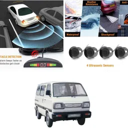 pecunia Parking 0157 DIY LED Car Reverse Sensor Kit with 4 Sensors & Buzzer Alarm Parking R4 Parking Sensor image 1