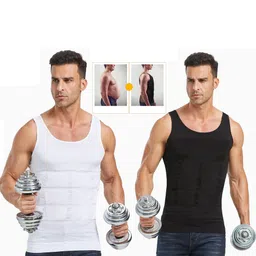 alonefit Mens Body Shaper Slimming Vest, Men's Compress Base Layer Slim Compression Tank Men Shapewear-picture-10