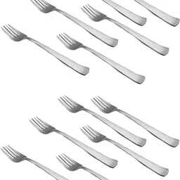 a & h enterprises Fork Set of 12 pieces Steel Dinner Forks Heavy Guage Multipurpose Use Stainless Steel Dinner Fork Set-picture-24