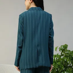 oxolloxo Women Solid Single Breasted Formal Blazer image 5