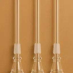 wishingbell natural Glass shooter Pipe 5 inch pack of 3 Borosilicate Glass Inside Fitting Hookah Mouth Tip image 3