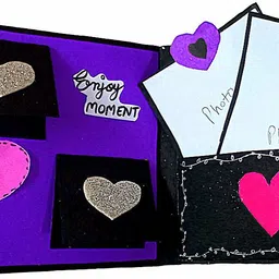 kansal Mini scrapbook album (15x14 cm)(14 photographs) for all occassions, Greeting Card image 4