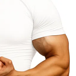 emo Men Solid Round Neck Polyester White T-Shirt image 3