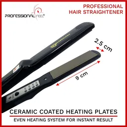 PROFESSIONAL FEEL Hair Straightener Electric Machine Platinum Straightening 4X Advance Techonology Used for Damage Control Hair Straightening Comb Brush Hair Straightener image 4