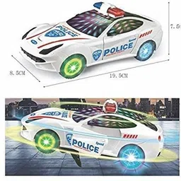 just97 Battery Operated car Kids Musical Toy and Rotation 3D Police CAR image 5