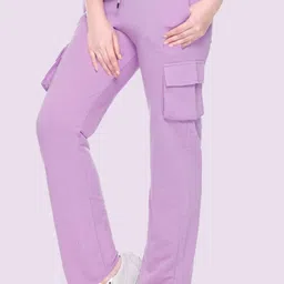 white moon Women Self Design Purple Track Pants-picture-14