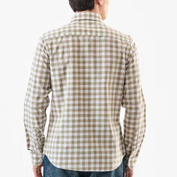 snitch Men Slim Fit Checkered Button Down Collar Casual Shirt image 2