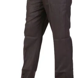 sam & jack Pack of 2 Men Relaxed Brown, Grey Viscose Rayon Trousers image 5