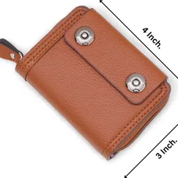 vemilio Women Casual, Evening/Party, Formal, Travel Tan Artificial Leather Wallet image 4