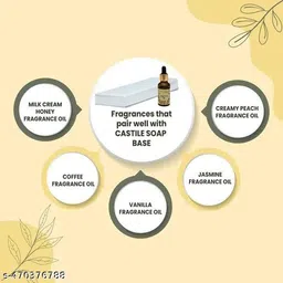 fresheasily Transparent Melt and Pour Glycerine Soap Base 500gm with Soap Mould image 2